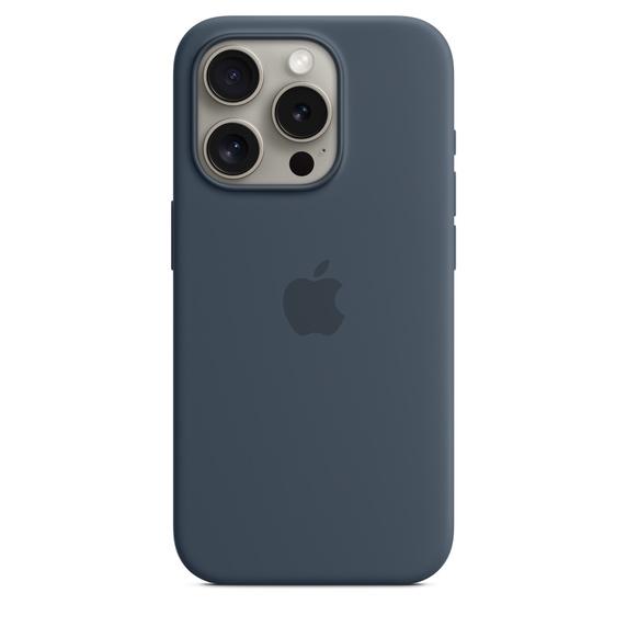APPLE IPHONE 15 PRO MAX SILICONE CASE MT1P3ZM/A STORM BLUE WITH MAGSAFE