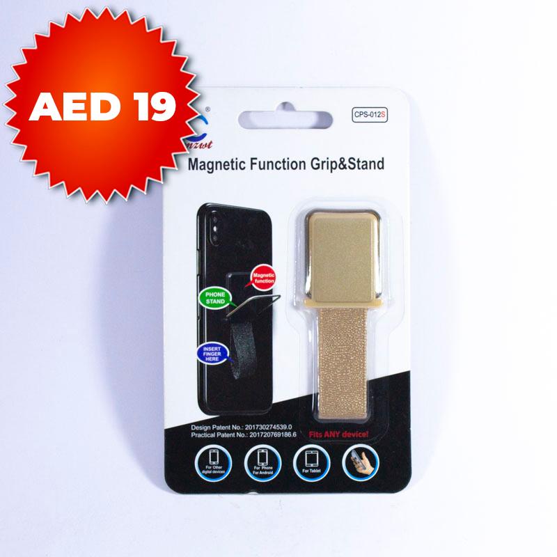 MAGNETIC FUNCTION FINGER GRIP AND STAND