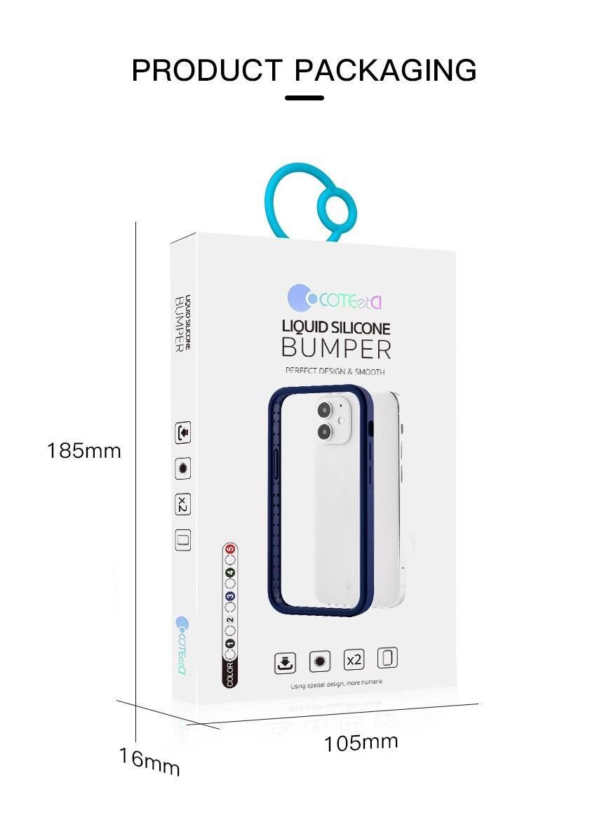 COTEETCL LIQUID SILICONE BUMPER IPHONE 12/12 PRO