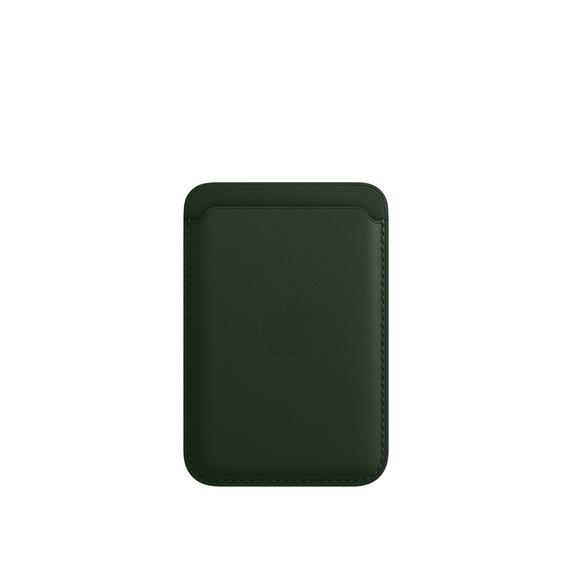 APPLE LEATHER WALLET MM0X3ZE/A SEQUIOA GREEN WITH MAGSAFE