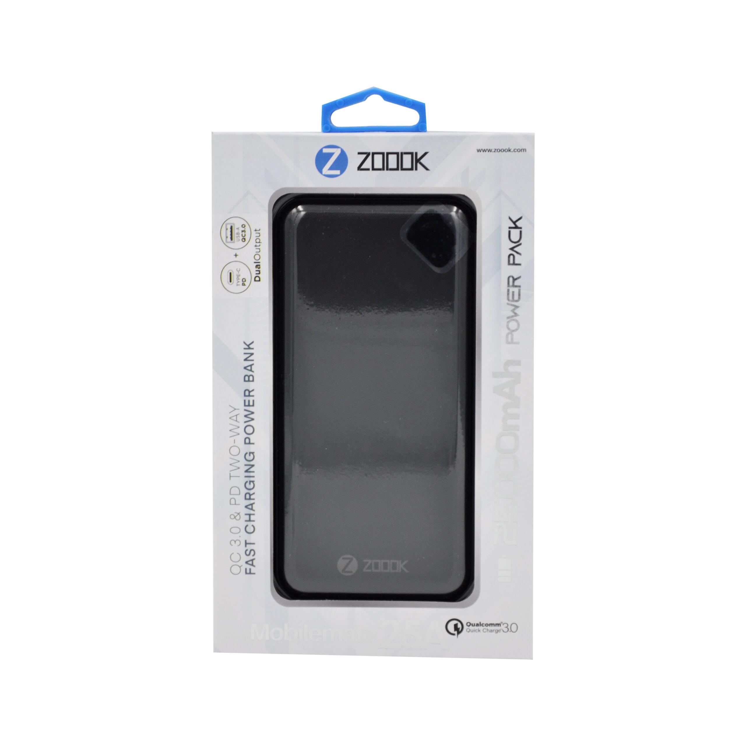 ZOOOK MOBILEMATE 25A POWER BANK 25000MAH
