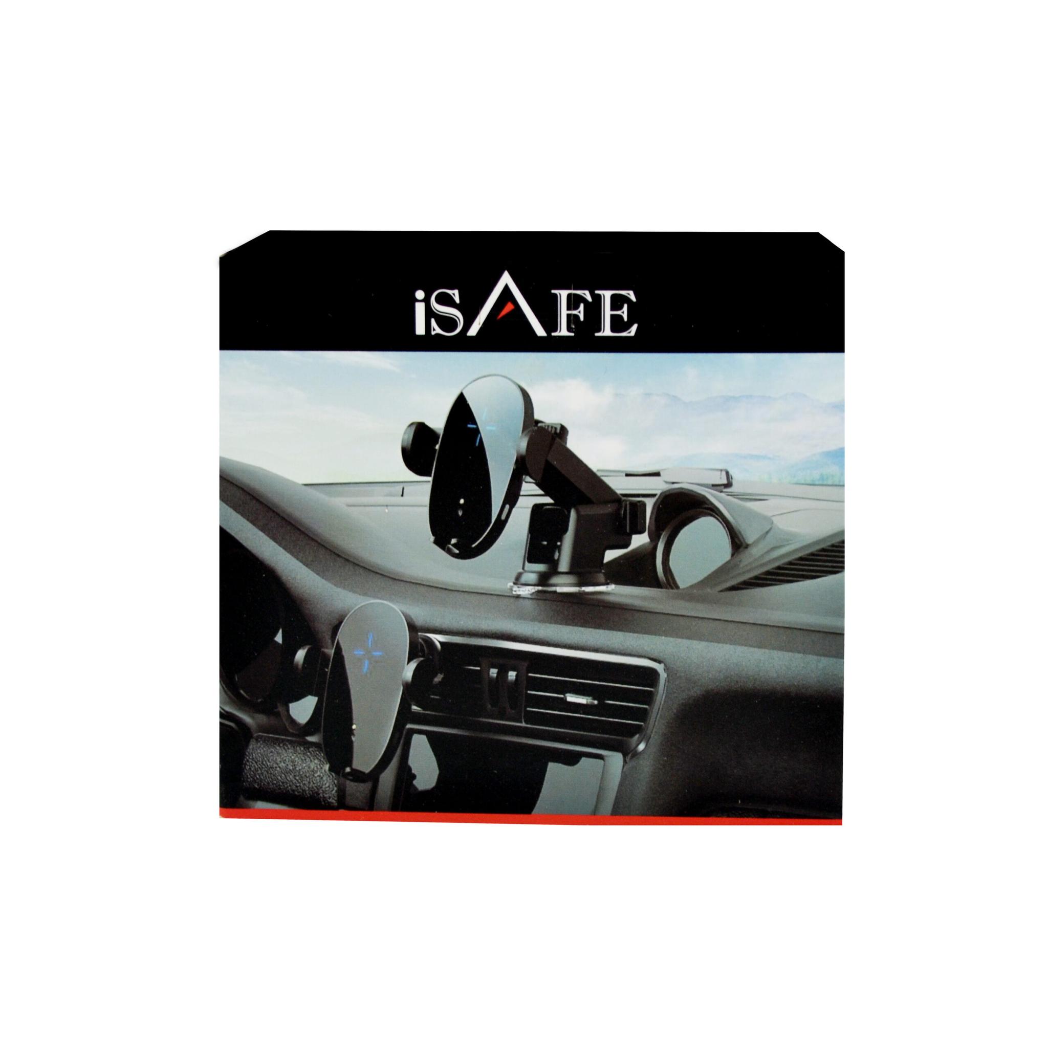 ISAFE 2IN1 CAR WIRELESS CHARGING STAND 15W