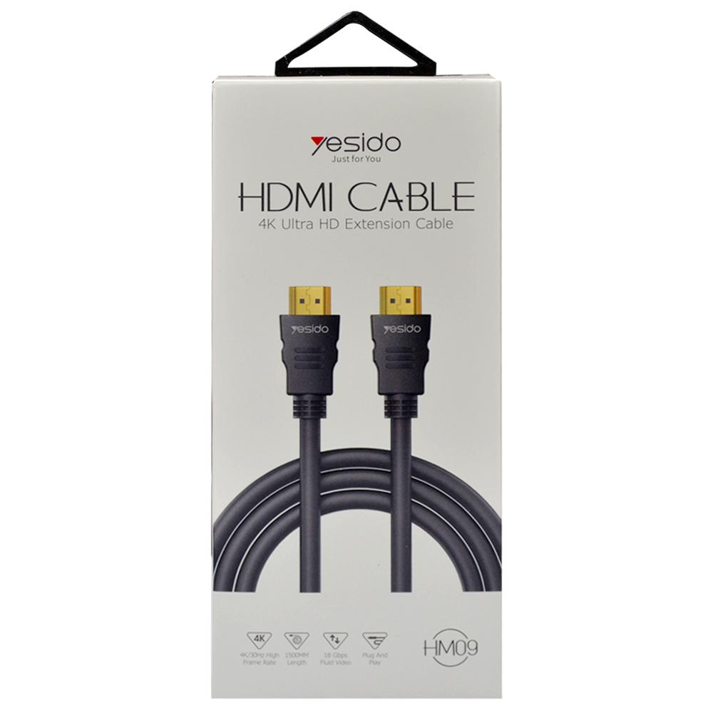 YESIDO HM09 HDMI TO HDMI CABLE BLACK