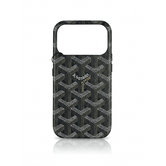 GOYARD LEATHER HARD CASE IPHONE 17 PRO MAX BLACK