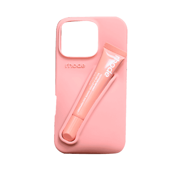 RHODE LIPSTICK SILICONE CASE IPHONE 14 PRO PEACH