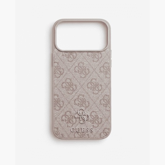 GUESS MAGSAFE 4G PU LEATHER CASE WITH SMALL 4G & CLASSIC METAL LOGO FOR IPHONE 17 PRO MAX - PINK