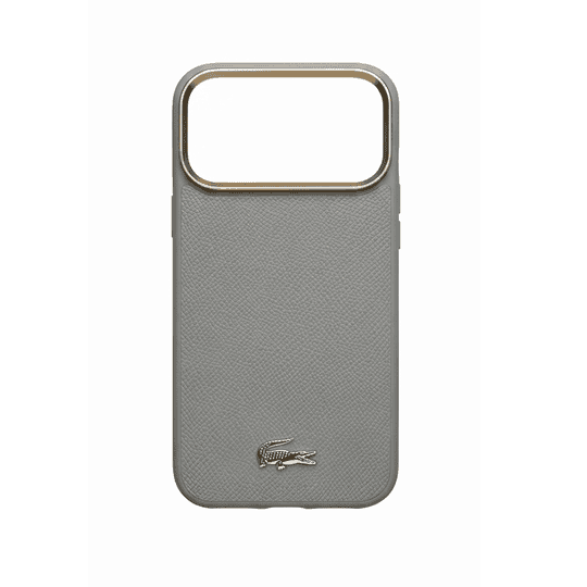 LACOSTE MAGSAFE PU LEATHER HARD CASE WITH CROCO PIN LOGO WITH IPHONE 17 PRO MAX - TA UPE