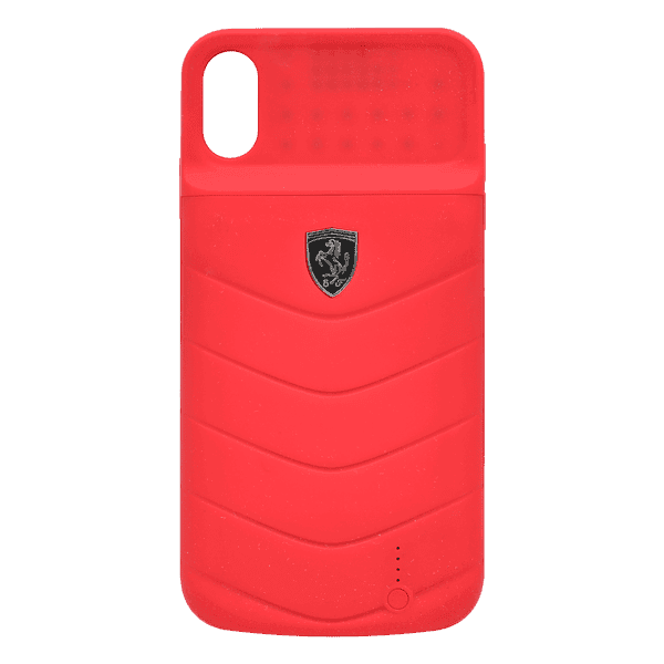 FERRARI FULL COVER POWER CASE IPHONE XS MAX 4000mAh FEOQUPCFCI65RE RED