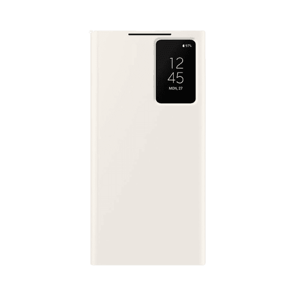 SAMSUNG GALAXY S23 ULTRA SMART VIEW WALLET CASE CREAM