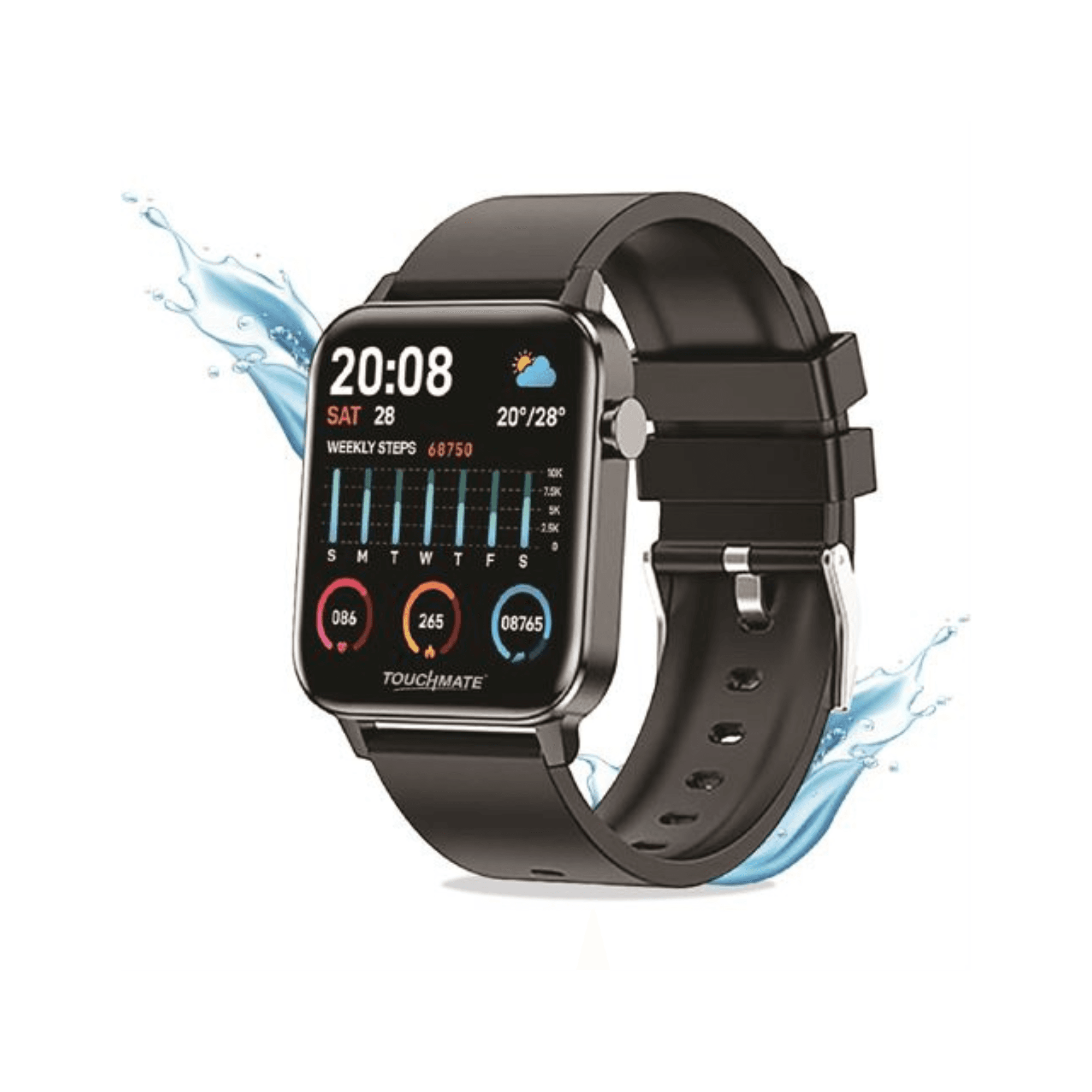 TOUCHMATE WATERPROOF FITNESS SMARTWATCH TM-SW450B BLACK