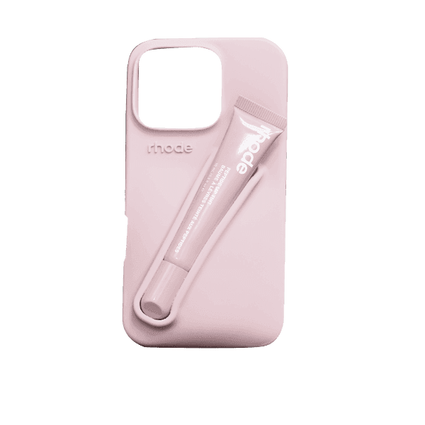 RHODE LIPSTICK SILICONE CASE IPHONE 16 PINK