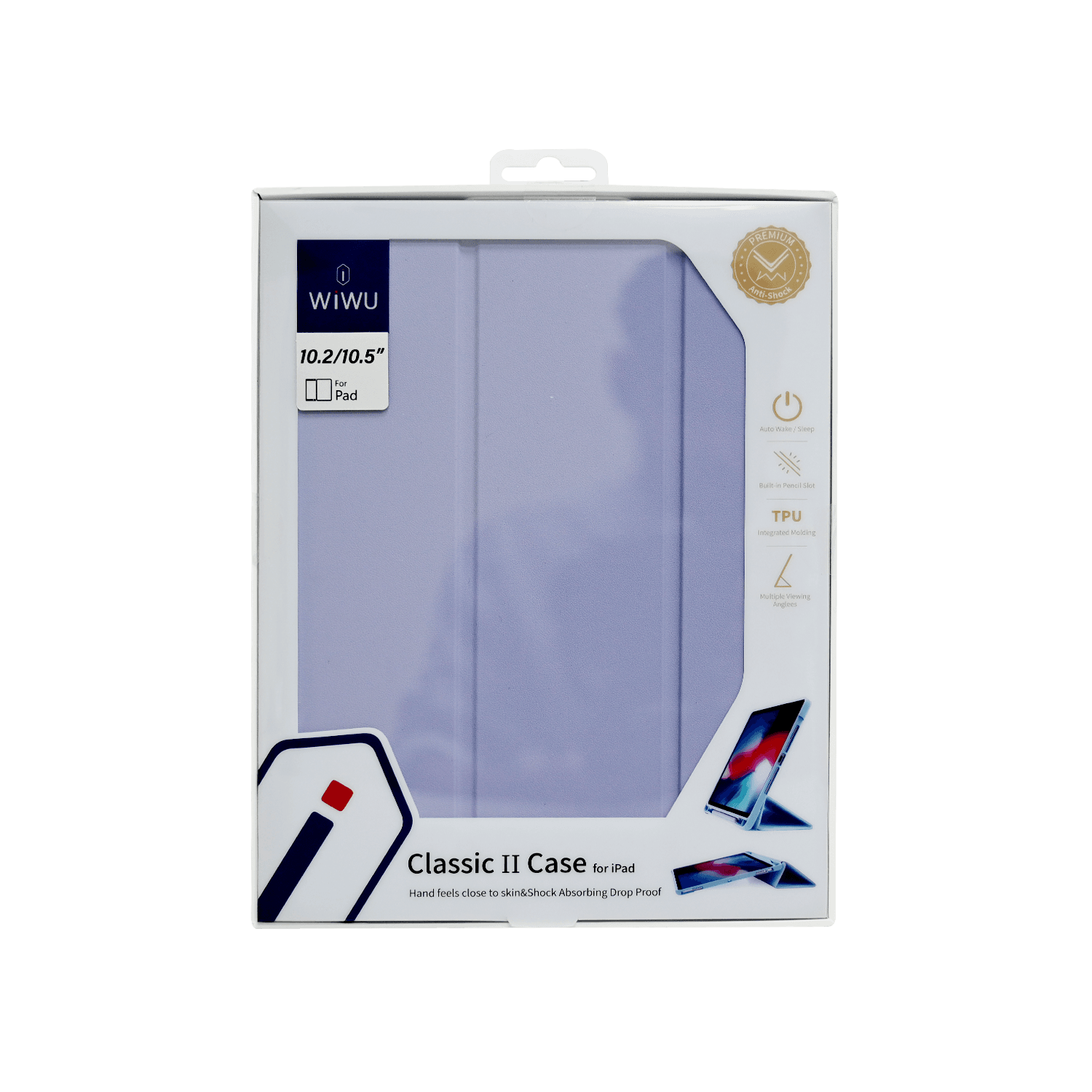 WIWU CLASSIC II LEATHER CASE IPAD 10.9 2022 PURPLE