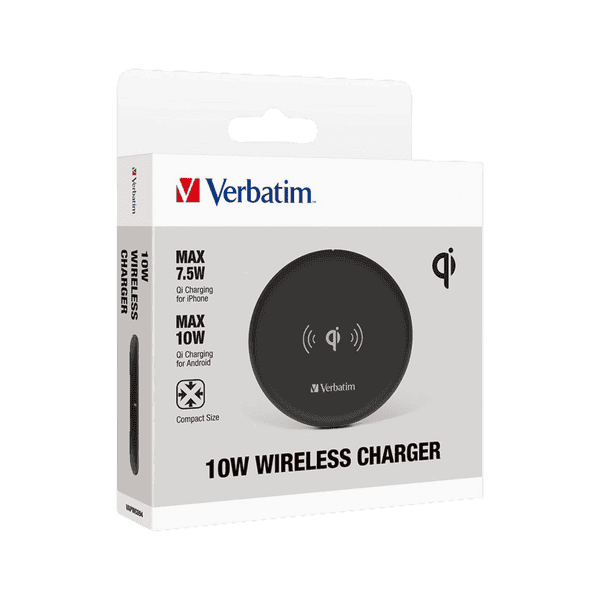 شاحن لاسلكي ١٠ واط [VERBATIM 10W WIRELESS CHARGER]