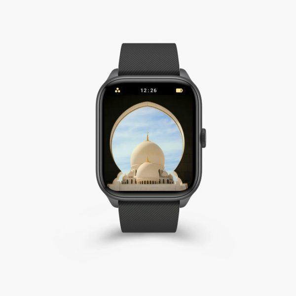 iQibla QWatch S2 1.83 Inch Quran Watch Bluetooth Phone Call SmartWatch Black