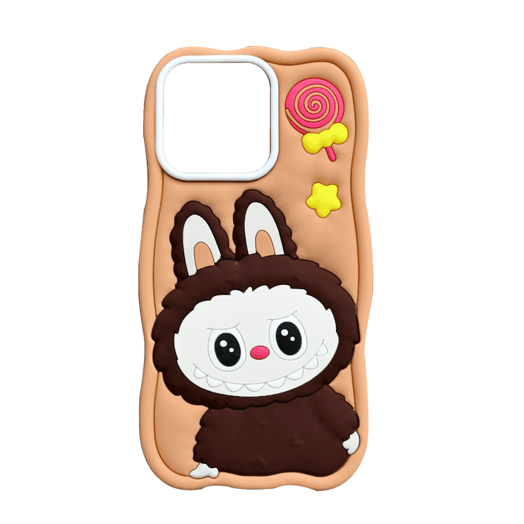 LABUBU SILICONE COVER IPHONE 14/15 PRO MAX ORANGE