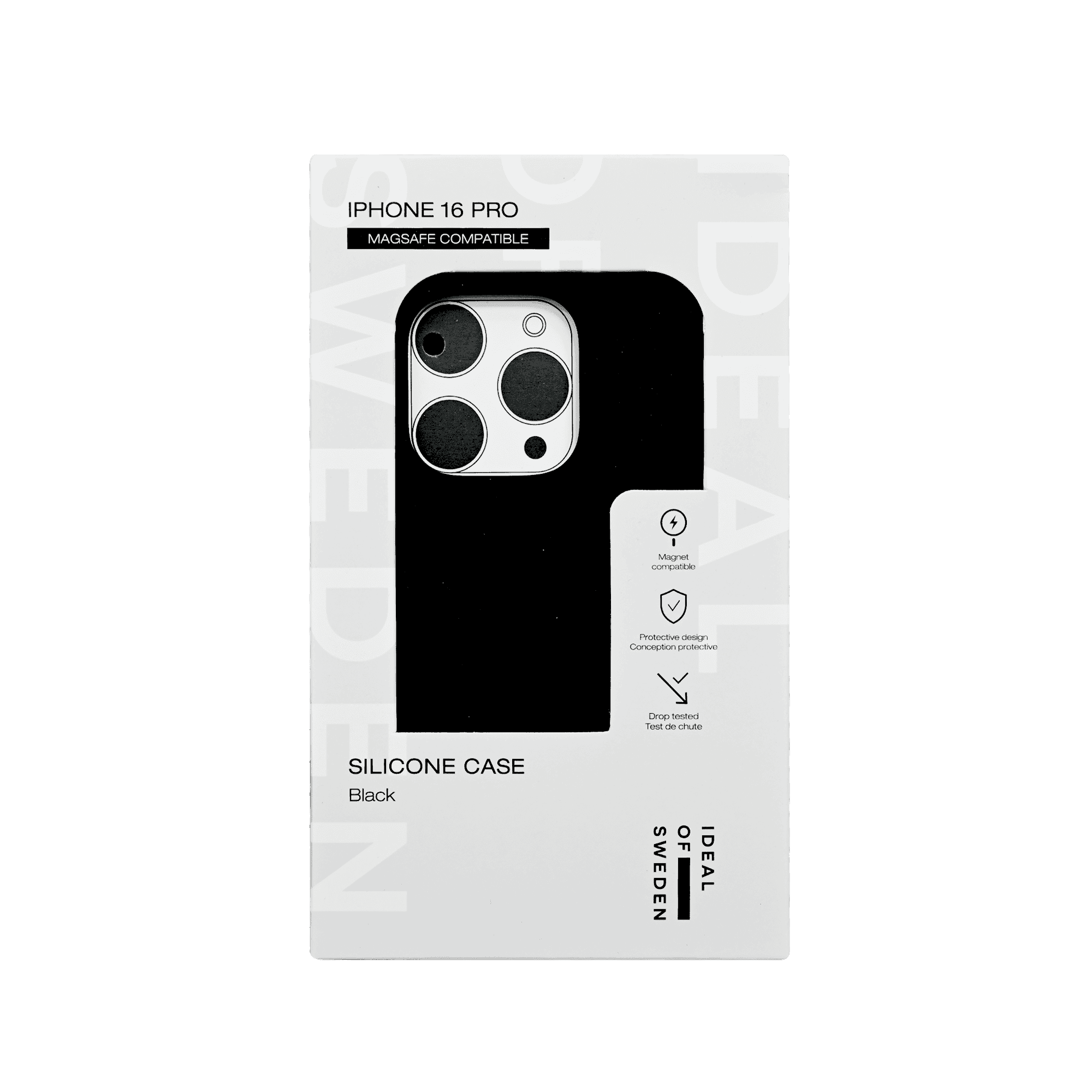 IDEAL OF SWEDEN SILICONE CASE WITH MAGSAFE IPHONE 16 PRO BLACK