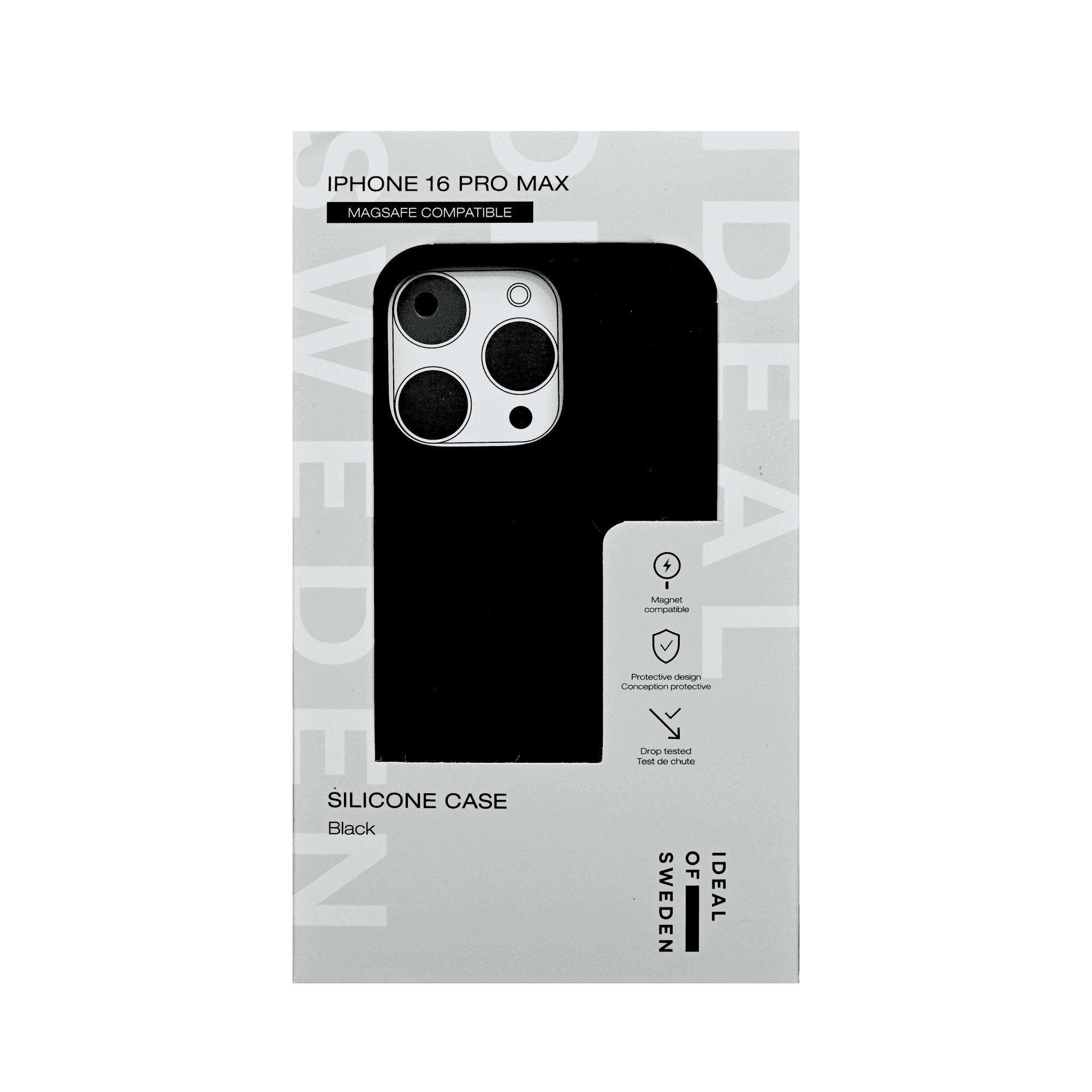 IDEAL OF SWEDEN SILICONE CASE WITH MAGSAFE IPHONE 16 PRO MAX BLACK