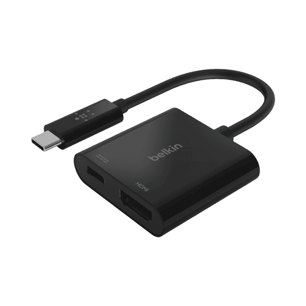 BELKIN ADAPTER USB C HDMI WITH USB C POWER PASS THROUGH BLACK -TCM
