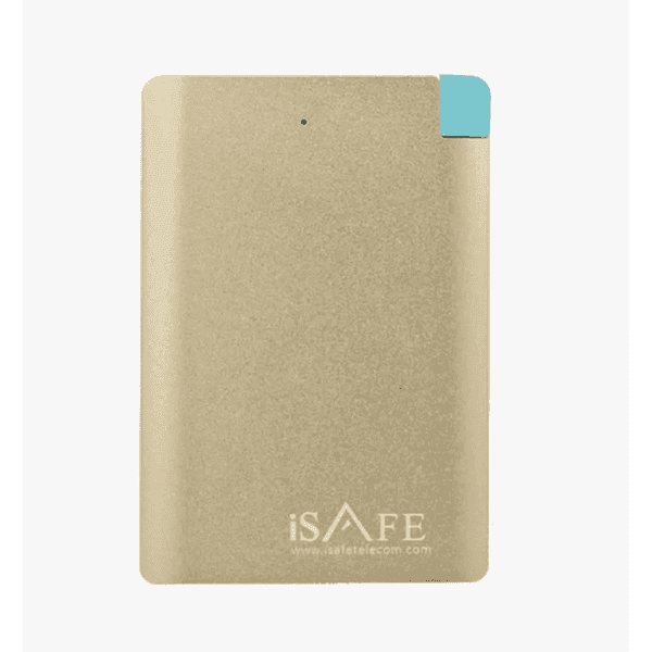 اي سيف شاحن متنقل 3000mah فضي [ISAFE CARD POWER BANK 3000mAh SILVER]