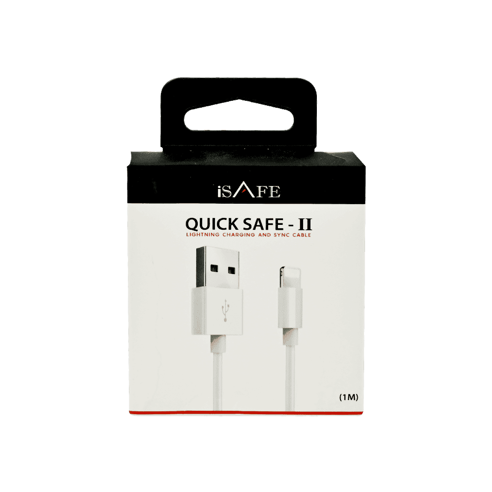 ISAFE USB TO LIGHTNING 1 METRE CABLE 