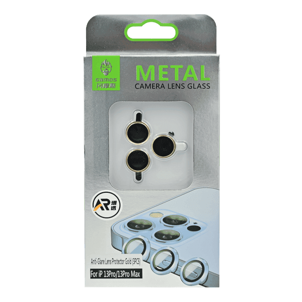 SAMOS ANTI GLARE CAMERA GLASS PROTECTOR FOR IPHONE 13 PRO/13 PRO MAX GOLD