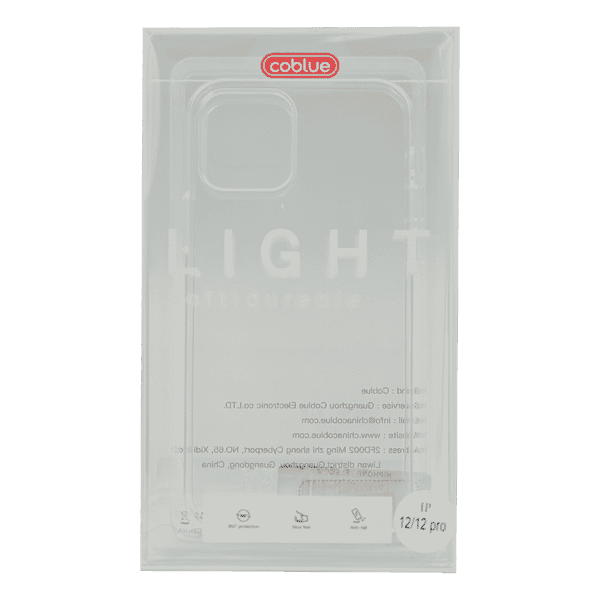 COBLUE TRANSPARENT CASE IPHOINE 12/12 PRO