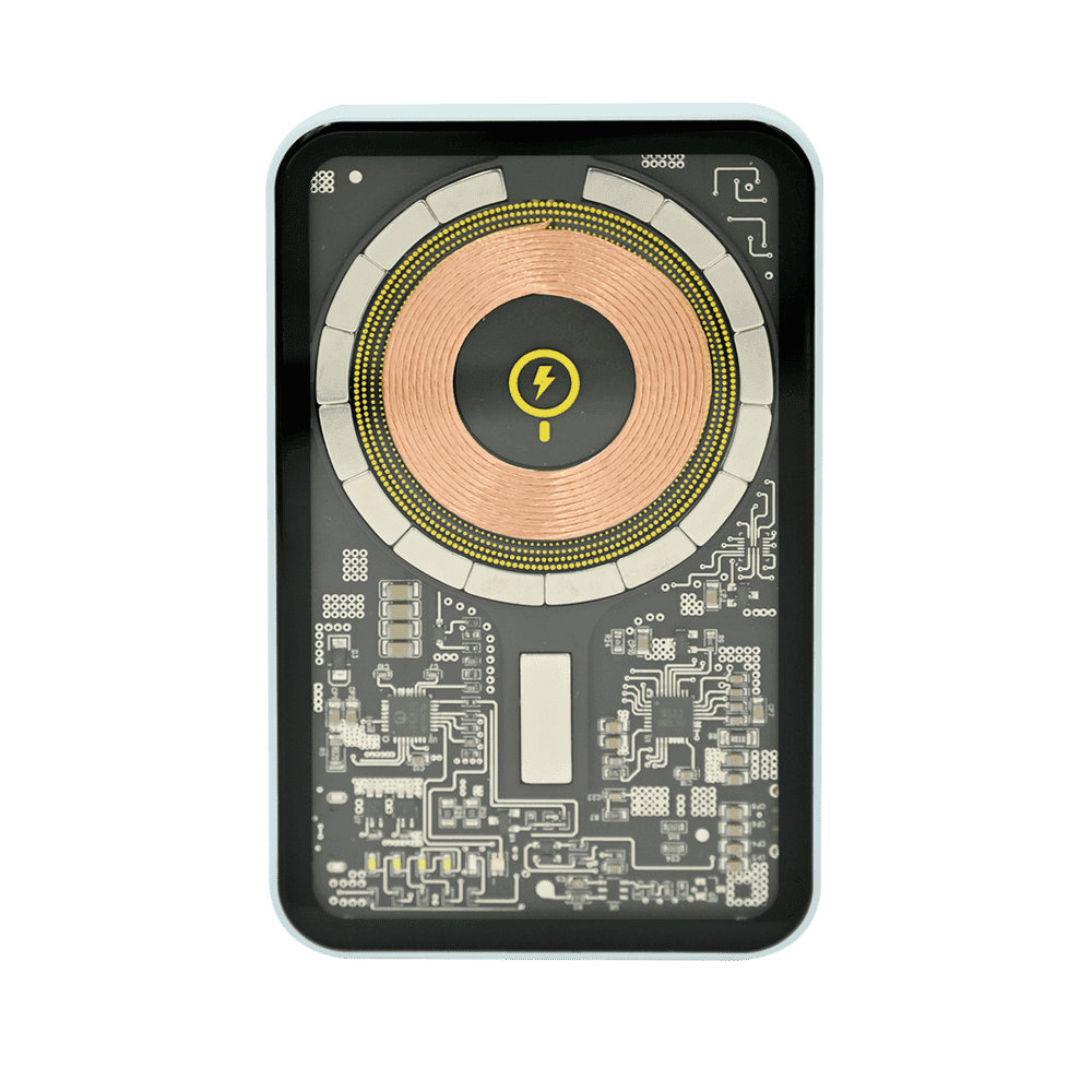 ISAFE TRANSPARENT MAGSAFE POWER BANK WITH STAND 5000mAh BLUE