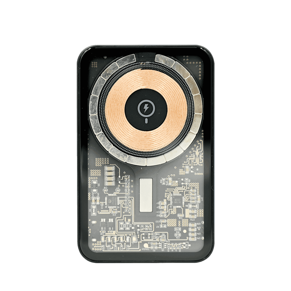 ISAFE TRANSPARENT MAGSAFE POWER BANK WITH STAND 5000mAh BLACK