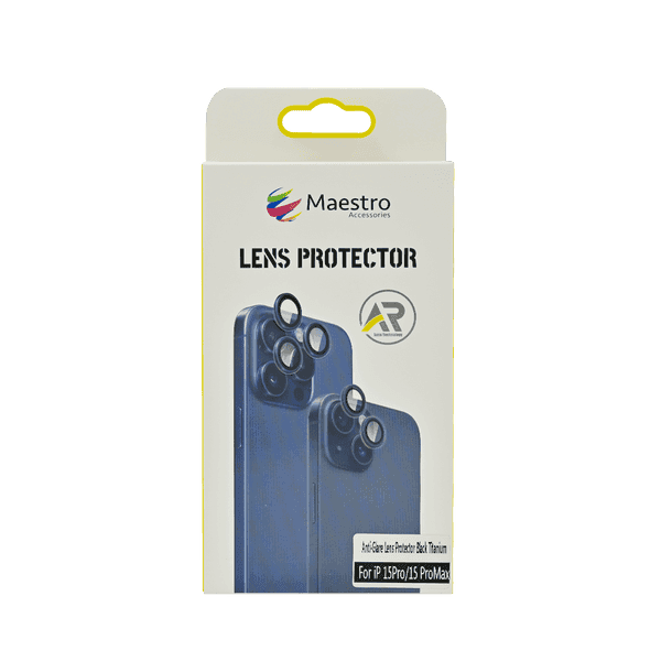 MAESTRO ANTI GLARE LENS PROTECTOR IPHONE 15 PRO/15 PRO MAX BLACK TITANIUM