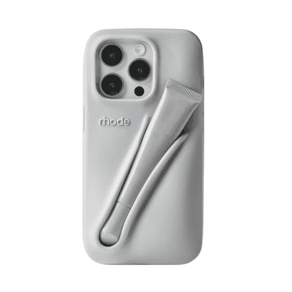RHODE LIPSTICK SILICONE CASE IPHONE 15 PRO MAX GREY