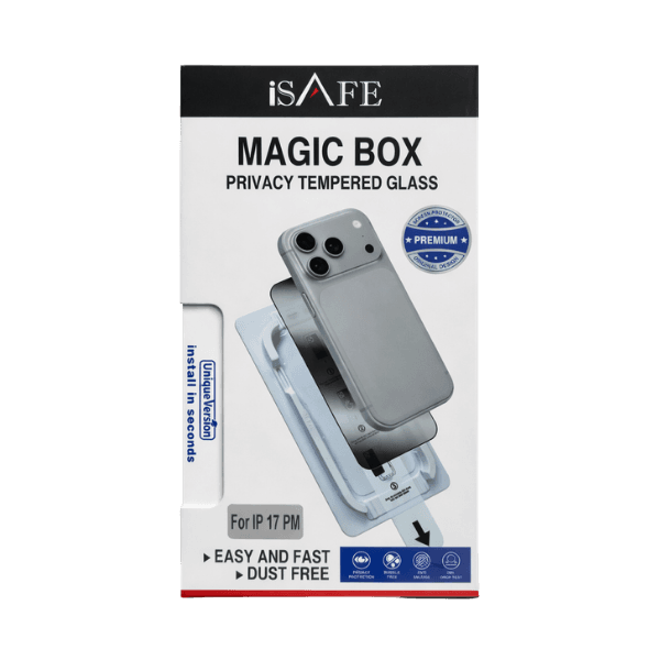 Enhanced 5X strength glass with built-in privacy protection. Keeps your screen secure from drops and unwanted side viewing.