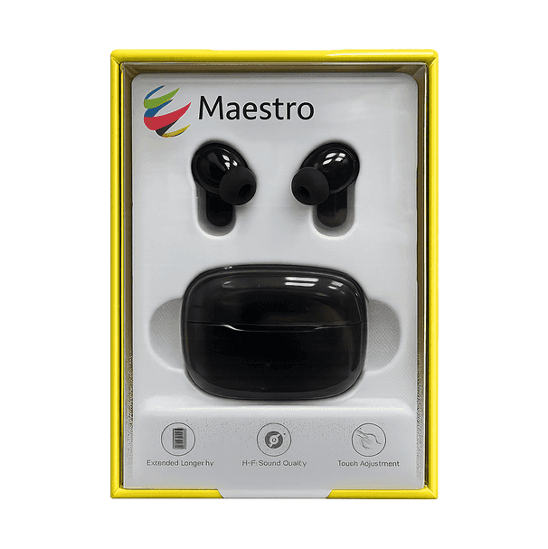 MAESTRO MS-TWS-INEA-BLK TWS BLUETOOTH IN-EAR BUDS BLACK