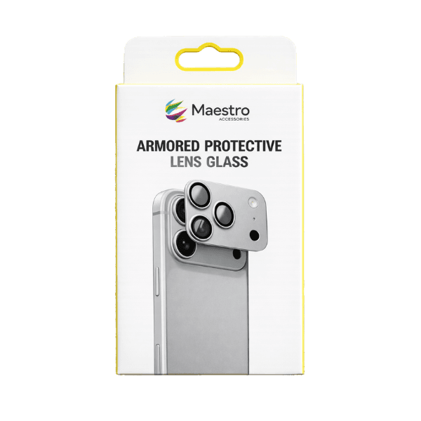 MAESTRO ARMOR CAMERA GLASS PROTECTOR IPHONE 17 PRO MAX SILVER