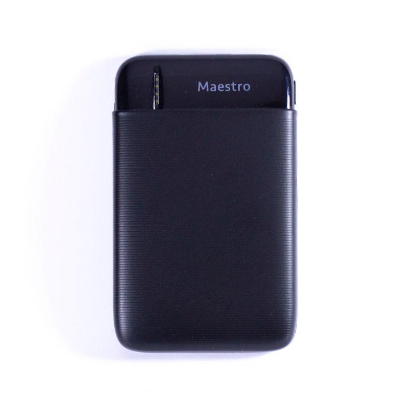 MAESTRO PORTABLE POWER BANK 5000mAh BLACK