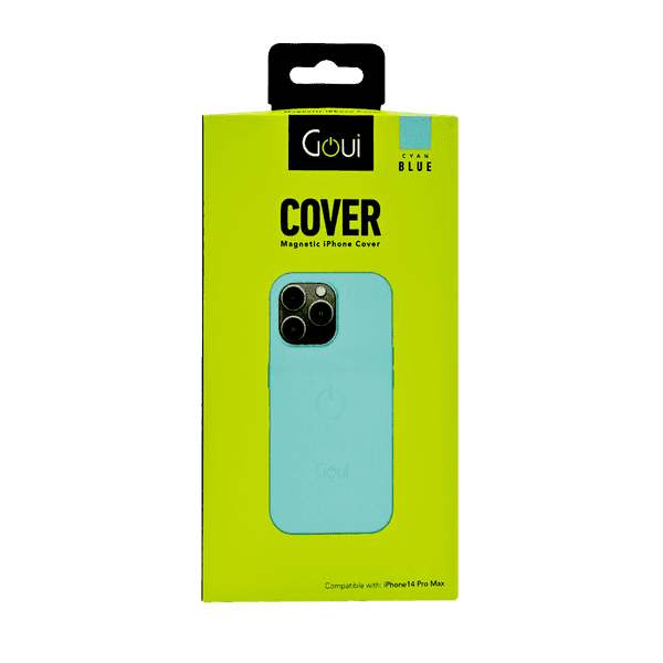GOUI MAGNETIC CASE IPHONE 14 PRO MAX WITH MAGNETIC BARS CYAN BLUE