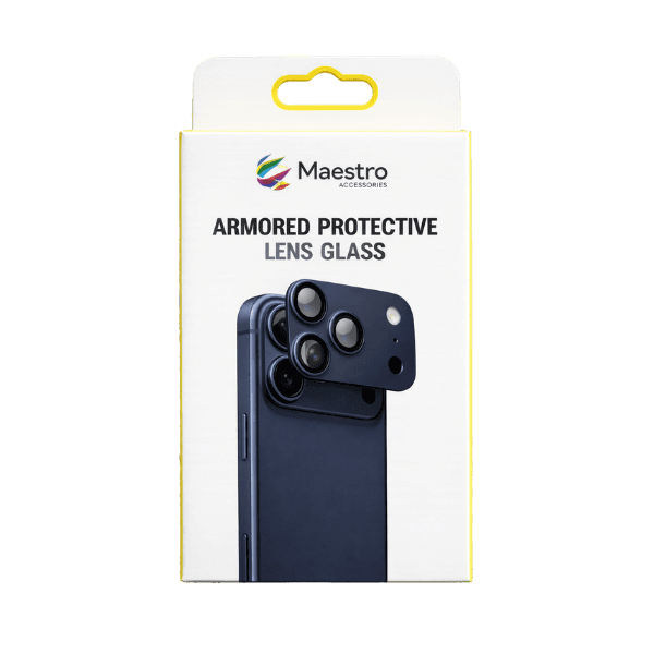 MAESTRO ARMOR CAMERA GLASS PROTECTOR IPHONE 17 PRO BLUE