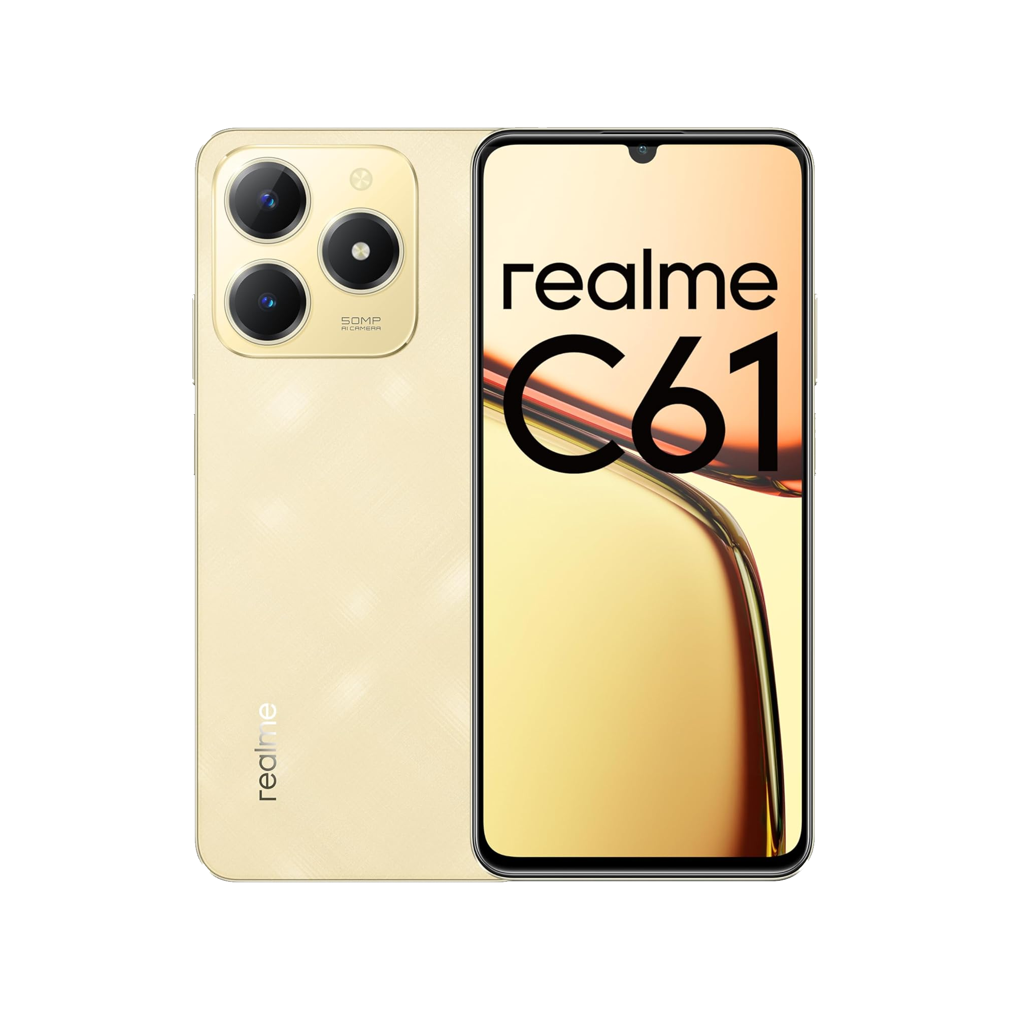 realme C61 本体 イエロー Realme C61 4G LTE Sparkle Gold - 8GB Ram